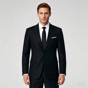 <span class=keywords><strong>Traje</strong></span> Negro Moderno <span class=keywords><strong>de</strong></span> Oriente Medio Hecho a Medida con Solapa Abombada <span class=keywords><strong>para</strong></span> <span class=keywords><strong>Novio</strong></span>, <span class=keywords><strong>Traje</strong></span> Formal <span class=keywords><strong>de</strong></span> Dos Piezas Delgado <span class=keywords><strong>para</strong></span> <span class=keywords><strong>Boda</strong></span>, Negocios y Uso Casual - Product Image 1