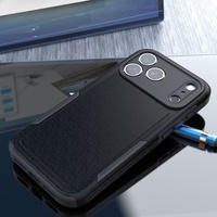 Étui double couche pour 17 Pro Max, protection robuste en TPU et PC composite, dissipation thermique magnétique, anti-traces de doigts