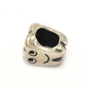 PANKOO Latest Design 925 Sterling Silver <strong>Tooth</strong> Shape Beads Happy Smile <strong>Charm</strong> Pendants with Rhodium Plating Cute Style Gift - Product Image 4