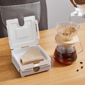 Modern Design Household Coffee Tools <b>Storage</b> Rack Hand Drip Filter Paper Holder Dust-proof Paper <b>Storage</b> <b>Box</b> for <b>Kitchen</b> - Product Image 6