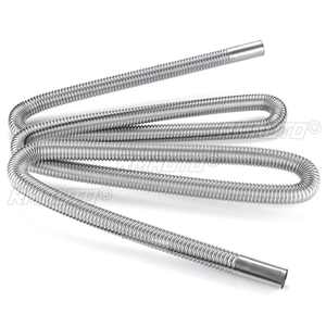 Tuyau d'échappement de chauffage de stationnement diesel pour voiture 1/2X 250cm avec colliers de serrage, en acier inoxydable, pour voiture, camion, fourgonnette, camping-car, caravane - Product Image 4