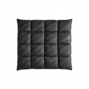 Couette Vianney double vintage noire matelassée avec rembourrage en polyester pour l'automne et l'hiver - Product Image 1