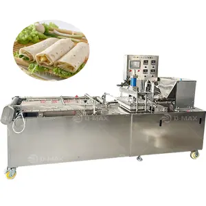 Tự động Arabic pita bánh mì Máy dây chuyền sản xuất công nghiệp Tortilla roti chapati shawarma lebanese Máy làm bánh mì