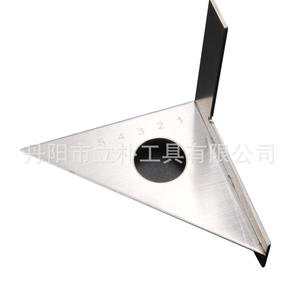 ไม้บรรทัดสามเหลี่ยมมิสเตอร์ดริลล์ สแตนเลสสตีล ไม้บรรทัดมุมฉาก สำหรับงานไม้ การทำเครื่องหมาย และการกำหนดตำแหน่ง DIY - Product Image 3