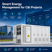 Système de stockage d'énergie (BESS) LiFePO4 hors réseau de 1 MWh avec PCS de 500 kW et refroidissement liquide pour hub de recharge de véhicules électriques