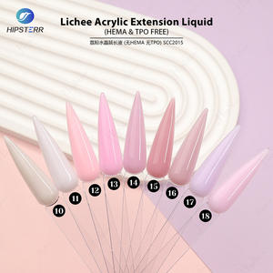 Gel constructor de uñas acrílico sin HEMA ni TPO, aplicable con pincel, color nude, líquido acrílico Crystal Lichee para extensión de uñas, venta al por mayor a granel - Product Image 4