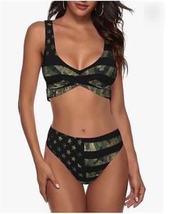 Maillots <span class=keywords><strong>de</strong></span> <span class=keywords><strong>bain</strong></span> côtelés pour adolescentes, tailles 6-15 <span class=keywords><strong>ans</strong></span>, bikini uni taille haute mignon pour l'été et la plage - Product Image 5