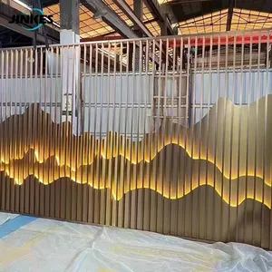 Decorazione murale personalizzata in acciaio inossidabile soggiorno in metallo oro schermi pannelli e divisori divisori schermo partizioni