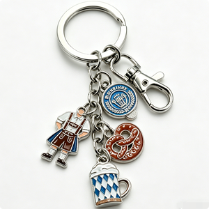 Customized Zinc Alloy Vintage Munich Oktoberfest Keychains German Festival Souvenirs and Gifts for Beer Lovers - Product Image 6