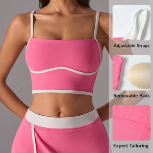 Conjunto Deportivo de <span class=keywords><strong>2</strong></span> Piezas para Mujer al por Mayor, Camiseta sin Mangas y Leggings de Gimnasio, Ideal para Tenis y Fitness, Nuevo Modelo 2026, Cómodo con Logotipo Personalizado - Product Image 2