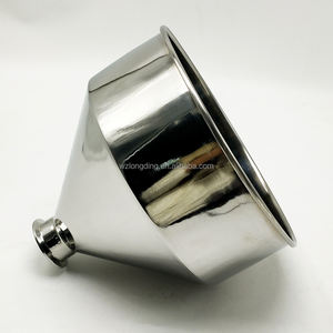 5L 10L 20L 30L定制液体粉末配料工业罐灌装饲料卫生三夹锥形不锈钢料斗 - Product Image 3