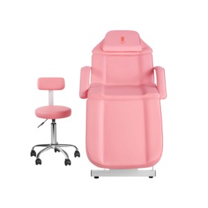 Neues Design Faltbares Schönheits bett mit Sattels tuhl und Aufbewahrung sbox für Salon Spa <span class=keywords><strong>Massage</strong></span> tisch Leder material - Product Image 2