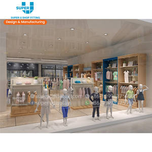 Design d'Interni per <span class=keywords><strong>Negozio</strong></span> di <span class=keywords><strong>Abbigliamento</strong></span> per Bambini, Espositori 3D, Idee di Decorazione per Boutique di <span class=keywords><strong>Abbigliamento</strong></span> Infantile - Product Image 2