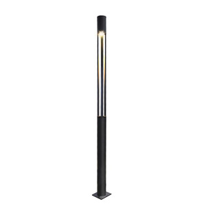 โคมไฟสนามกลางแจ้งทันสมัย LED แสงวอร์มไวท์ 2700K IP66 ตัวโครงเหล็ก พร้อมเซ็นเซอร์ตรวจจับความเคลื่อนไหว AC 220V ติดตั้งแบบฝัง ใช้พลังงานแสงอาทิตย์ รับประกัน 10 ปี - Product Image 1