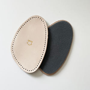 Soletta Piatta in <span class=keywords><strong>Pelle</strong></span> EVA per Scarpe Sportive, Inserto Comfort 3/4 con Cuscinetto per <span class=keywords><strong>Tallone</strong></span> e Anteriore del Piede, Supporto per Arco Plantare - Product Image 5