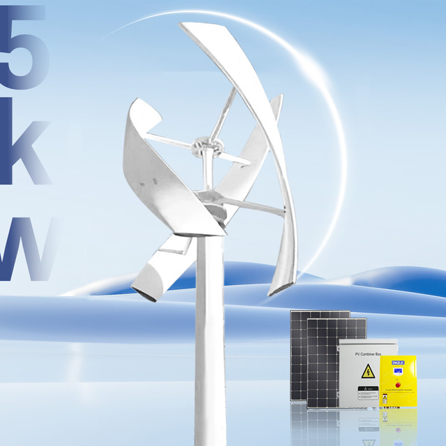 Produktbild von 3000 W Vertikal-Windkraftanlage 48 V / 24 V / 12 V Mit MPPT-Regler – Kleine Windmühle Für Zuhause & Unterwegs
