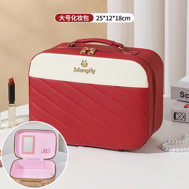 801 Rayas diagonales-Rojo grande