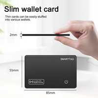 Localizador de tarjetas MFi para niños, billetera para ancianos, equipaje, rastreador GPS para mascotas, IP67, dispositivo de seguimiento en tiempo Real resistente al agua, buscador IOS