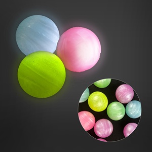 Neonglo 45mm Mini iridescente elastico in gomma giocattolo sportivo per bambini palla rimbalzante con Logo personalizzato stampa gioco di rilievo dello Stress o Idea regalo - Product Image 2