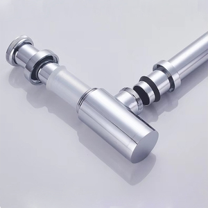 Promotion : Siphon bouteille moderne pour lavabo de salle de bain, en laiton réglable, avec bonde escamotable, idéal pour hôtels - Product Image 5