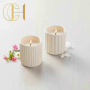 C&H Luxe Décoration d'intérieur <span class=keywords><strong>de</strong></span> Haute Qualité Pot en Céramique Porte-Bougie Bougie Parfumée Kerzen <span class=keywords><strong>De</strong></span> Bougie - Product Image 5
