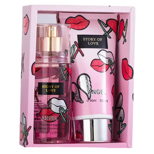 Vente en gros de parfums et de brumes corporelles 88 ml, coffret cadeau de <span class=keywords><strong>parfum</strong></span>, ensembles de lotion corporelle pour femmes - Product Image 1