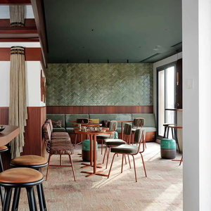 Songdesign hiện đại sang trọng ăn uống đặt 5 sao khách sạn nhà hàng tùy chỉnh thương mại nội thất rắn gỗ Bàn ghế phòng khách - Product Image 6