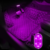 Lumière tactile LED sans fil pour intérieur de voiture, lampe de lecture pour toit de voiture Rechargeable par USB, Mini veilleuse haute luminosité