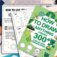 Libro de ranura mágica hundido para niños, juego de libros de práctica de escritura reutilizable, aprendizaje educativo, cómo dibujar libros con bolígrafo