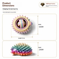 Nouveau Fidget Spinner hérisson imprimé en 3D, mini jouet anti-stress portable et amusant