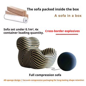 โซฟาผ้าหรูหราเบาสบายพร้อมฟองน้ำความหนาแน่นสูง ปรับเอนนอนได้ โซฟาเดี่ยวแบบถอดปลอกได้ - Product Image 5