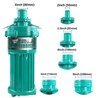 Pompe submersible multi-étages en fonte OEM QY à immersion dans l'huile, triphasée, pour irrigation agricole, grand débit, 4/6/8 pouces