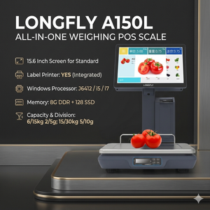 Balance de pesage POS <span class=keywords><strong>Longfly</strong></span> avec reconnaissance IA, caméra IA, imprimante thermique, processeur Intel Core-i5, 8 Go/128 Go, Wi-Fi/Bluetooth/USB - Product Image 2