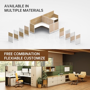 Muebles de <span class=keywords><strong>oficina</strong></span> modernos divisores de marco de aluminio, divisores, estación de trabajo de cubículo de <span class=keywords><strong>oficina</strong></span> para habitación de <span class=keywords><strong>oficina</strong></span> - Product Image 5