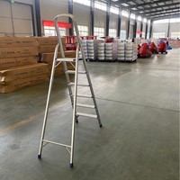 Échelle pliante multifonctionnelle en alliage d'aluminium, robuste et durable, pour usage scolaire moderne et domestique, capacité de charge de 150 kg