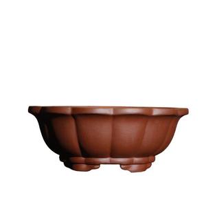 Lotus Shaped Bonsai <b>Pot</b> Purple <b>Clay</b> Traditional Desk Planter For Tea Table Ornament - Product Image 5