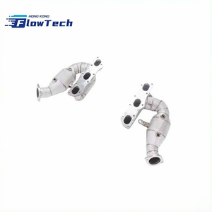 ท่อร่วมไอเสีย FlowTech SS304 สแตนเลสสตีลประสิทธิภาพสูง พร้อมแผ่นกันความร้อน สำหรับ Porsche 981 Boxster Cayman 2.7 - Product Image 1