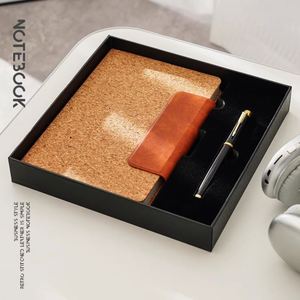 Cross-Border Exclusive New Creative Eco-Friendly Imitation Leather Notebook <b>PU</b> Splicing Magnetic Clasp Business Notepad Gift - Product Image 4
