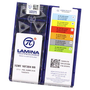 TCMT16T304-NN LT10 100% Insert en carbure de tungstène d'origine Inserts de tournage en carbure de tour CNC - Product Image 2