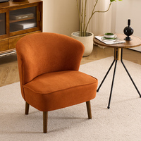 Canapé simple chaise style nordique avec tissu de luxe léger pour petit appartement Internet café chambre salon ou bar