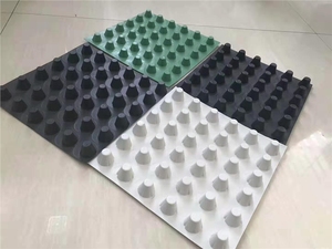 Planche de drainage en plastique HDPE gaufré, spécialement conçue pour l'aménagement vert des toits et les dalles de toiture de <span class=keywords><strong>garage</strong></span> - Product Image 5