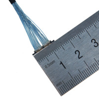 Câble LVDS de haute qualité DF56-26Pin, pas de 1,0/1,25/2,00 mm, assemblage de câbles à broches droites, faisceau de câbles 26/28AWG pour écran LCD/LED