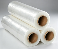 Film étirable PE transparent 50 cm, rouleau de film rétractable souple, résistant à l'humidité, pour emballage alimentaire et produits chimiques