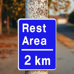 علامة تحذير المرور اتجاه الطريق لوحة الألومنيوم عاكس علامة سريعة شكل مخصص - Product Image 2