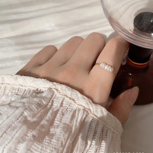 <span class=keywords><strong>2023</strong></span> Bagues Elegant Dainty Prix de gros Bague en acier inoxydable Bague perle d'eau douce pour fille - Product Image 4