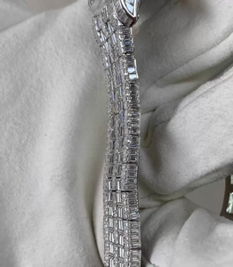 Reloj de Lujo para Hombre con Movimiento Mecánico, Esfera con Manecillas y Diamantes Reales en Oro Blanco de 18K Premium - Product Image 4