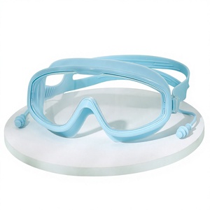 Lunettes de <span class=keywords><strong>natation</strong></span> pour femmes avec logo personnalisé, haute définition, anti-buée, étanches, à grande monture, vente en gros en sachet OPP - Product Image 2