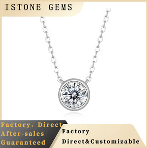 Collier pendentif en argent S925 avec diamant cultivé en laboratoire - Product Image 5