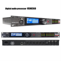 Processeur audio numérique professionnel 3 en 6, système de gestion des enceintes métalliques, contrôle réseau DSP pour les spectacles sur scène