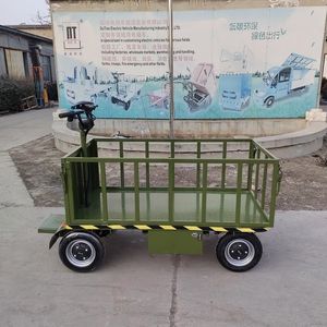 1000kg Load Electric Platform Cargo Carrier Trolley Heavy Loading Transport <strong>Cart</strong> Prices Small Flatbed Truck with 4 Wheels - Product Image 4